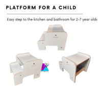 Step, step, landing, stand, stool with step, children's podium