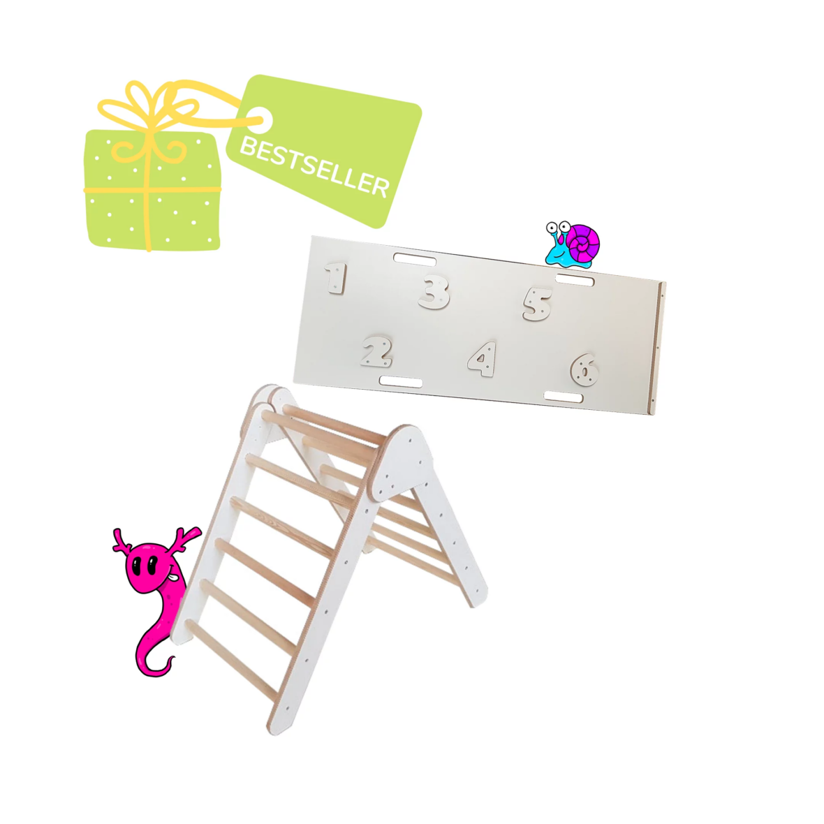 PIKLER TRIANGLE + SLIDE (2in1) SET