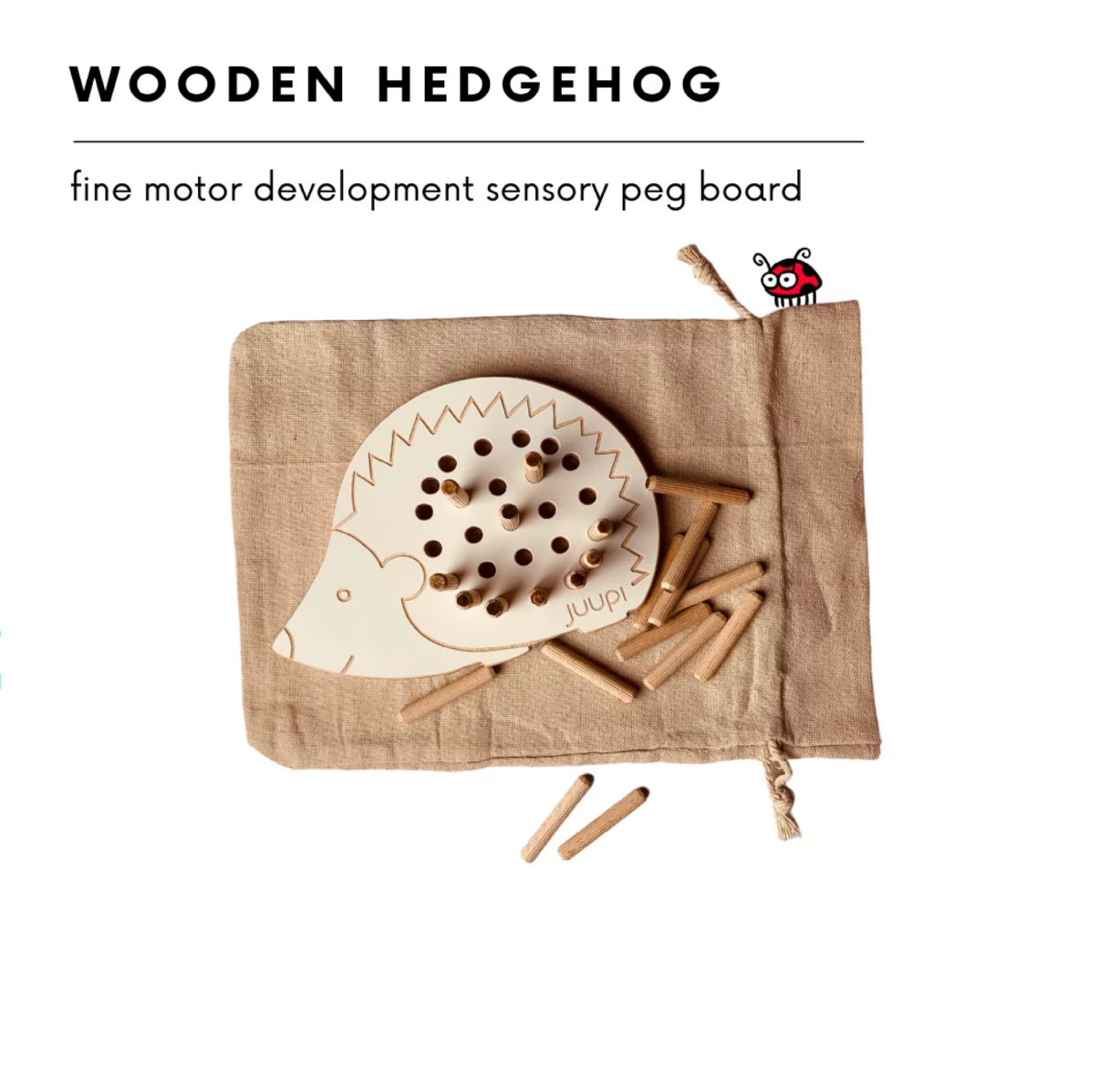 Montessori Wooden Hedgehog