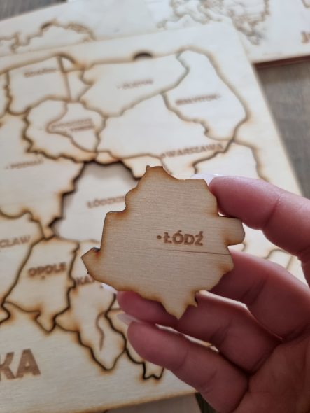 puzzle Montessori mapa Polski Juupi